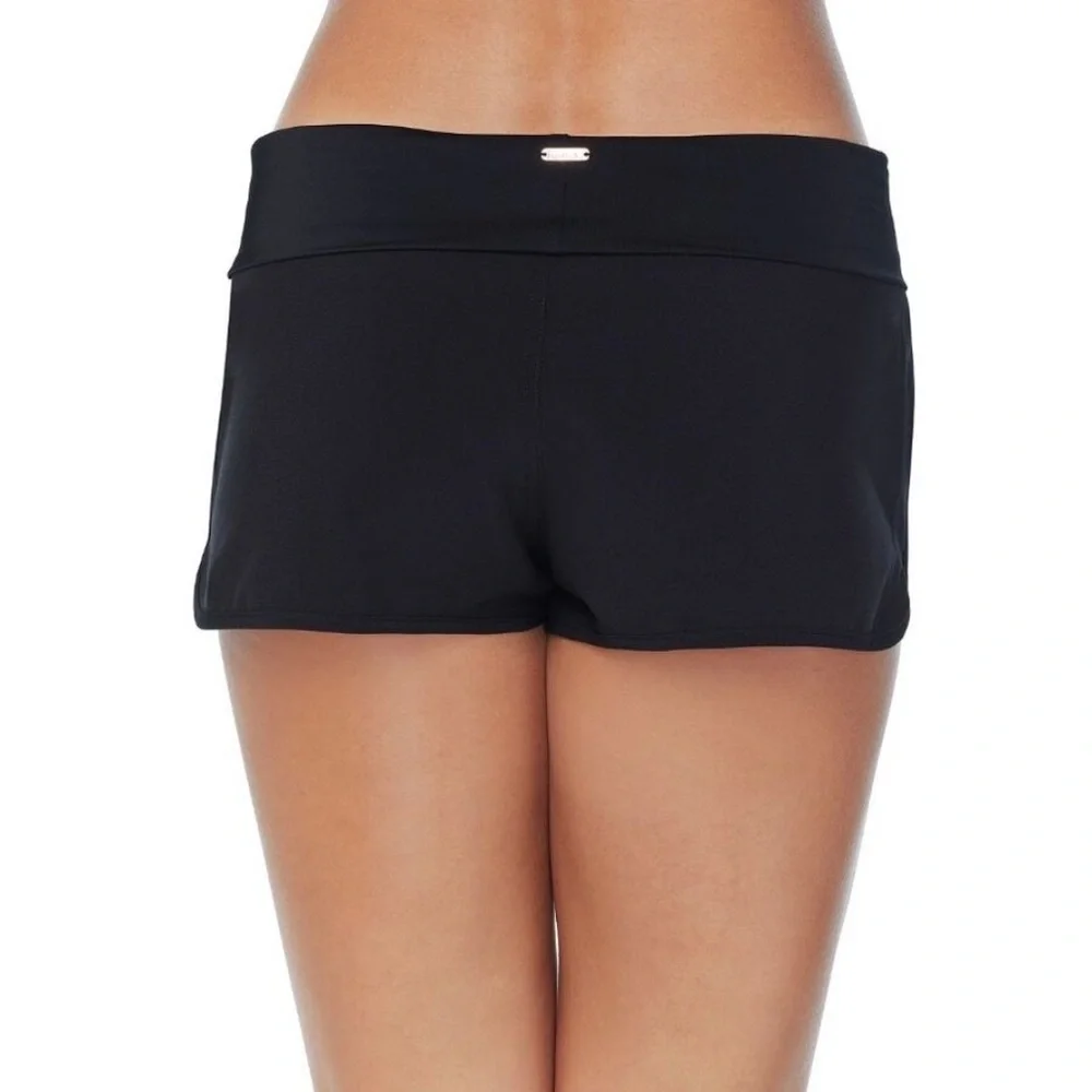 Raisins Womens 2" Aloha Dolphin-Hem Board Athletic Shorts Black swimming… - Picture 7 of 9